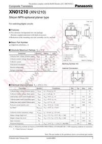 XN0121000L Datasheet Cover