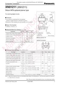 XN0121100L Datasheet Cover