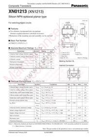 XN0121300L Datasheet Cover