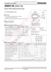 XN0411600L Datasheet Cover