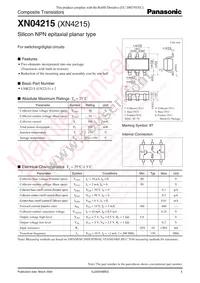 XN0421500L Datasheet Cover