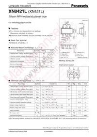 XN0421L00L Datasheet Cover