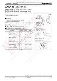 XN0431100L Datasheet Cover