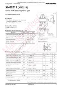 XN0621100L Datasheet Cover