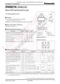 XN0621600L Datasheet Cover