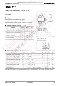 XN0F26100L Datasheet Cover