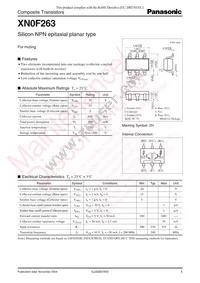 XN0F26300L Datasheet Cover