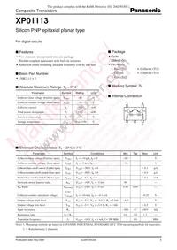 XP0111300L Datasheet Cover