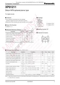 XP0121100L Datasheet Cover