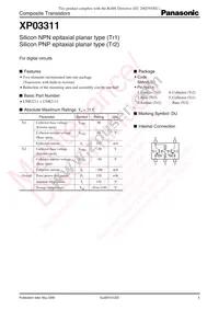 XP0331100L Datasheet Cover