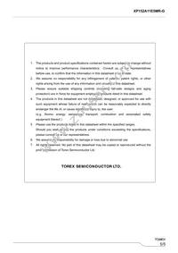 XP152A11E5MR-G Datasheet Page 5