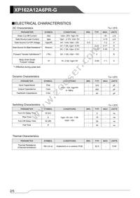 XP162A12A6PR-G Datasheet Page 2