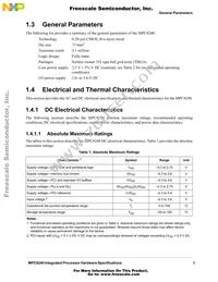 XPC8240LVV200E Datasheet Page 5
