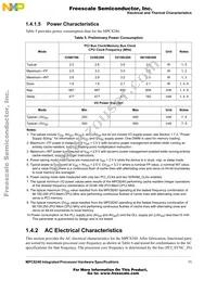 XPC8240LVV200E Datasheet Page 11