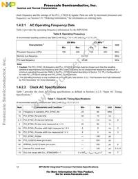 XPC8240LVV200E Datasheet Page 12