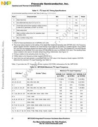 XPC8240LVV200E Datasheet Page 20