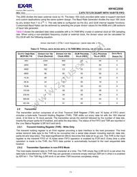 XR16C2550IJTR-F Datasheet Page 11