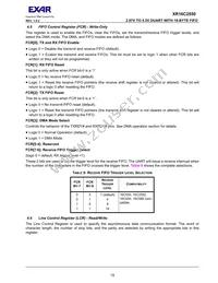 XR16C2550IJTR-F Datasheet Page 19