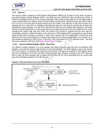 XR16M564IV80TR-F Datasheet Page 17