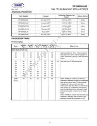 XR16M654IV80TR-F Datasheet Page 5