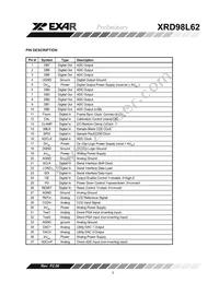 XRD98L62ACV-F Datasheet Page 3