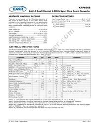 XRP6668IDBTR-F Datasheet Page 2