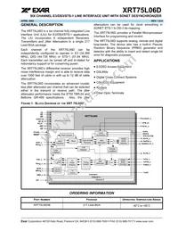 XRT75L06DIB-F Datasheet Cover