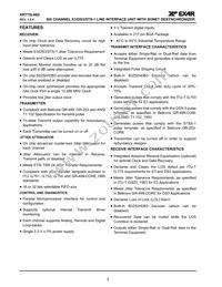 XRT75L06DIB-F Datasheet Page 2