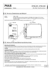 XT40.241 Datasheet Page 14