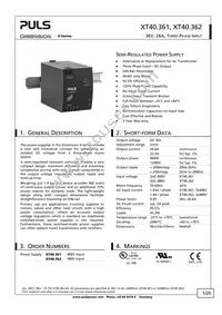 XT40.362 Datasheet Cover