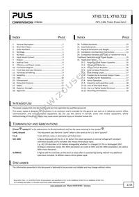 XT40.722 Datasheet Page 2