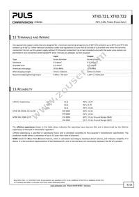 XT40.722 Datasheet Page 9