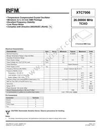 XTC7006 Datasheet Cover