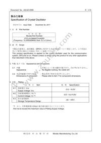 XTCLH10M000THJA0P0 Datasheet Cover