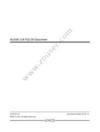 XU208-128-TQ128-I10 Datasheet Cover