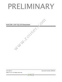 XUF208-128-TQ128-I10 Datasheet Cover