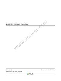 XUF208-256-QF48-I10 Datasheet Cover