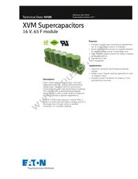 XVM-16R2656-R Datasheet Cover