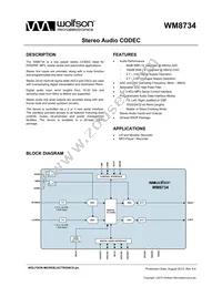 XWM8734EDS/V Datasheet Cover