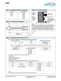 Y0073250R000T0L Datasheet Page 2