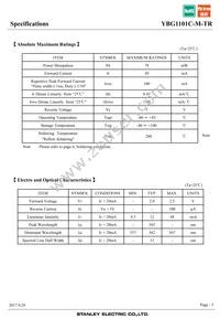 YBG1101C-M-TR Datasheet Page 3