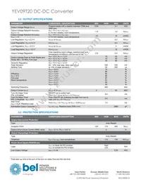 YEV09T20-0G Datasheet Page 3