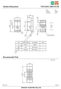 YPY1101C-2005-M-TR Datasheet Page 2