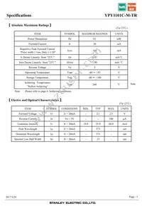 YPY1101C-M-TR Datasheet Page 3