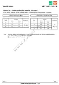 YPY1113F-1215-TR Datasheet Page 4
