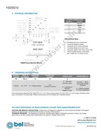 YS05S10-DG Datasheet Page 20