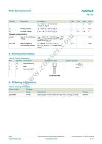 Z0103MA Datasheet Page 2