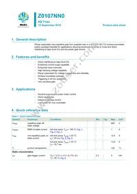 Z0107NN0 Datasheet Cover