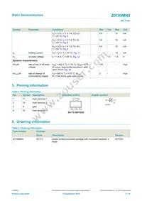 Z0109MN0 Datasheet Page 2