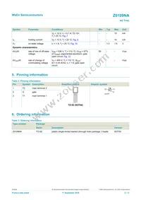 Z0109NA Datasheet Page 2